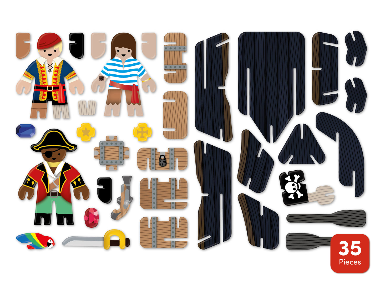 Pirate Island Eco Friendly Playset