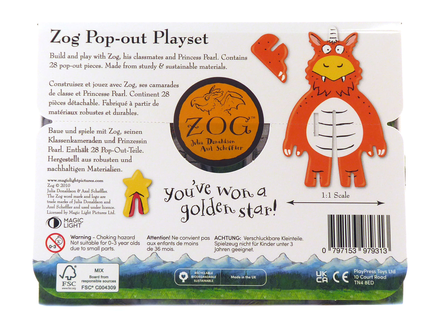 Zog Pop-out Eco Friendly Playset