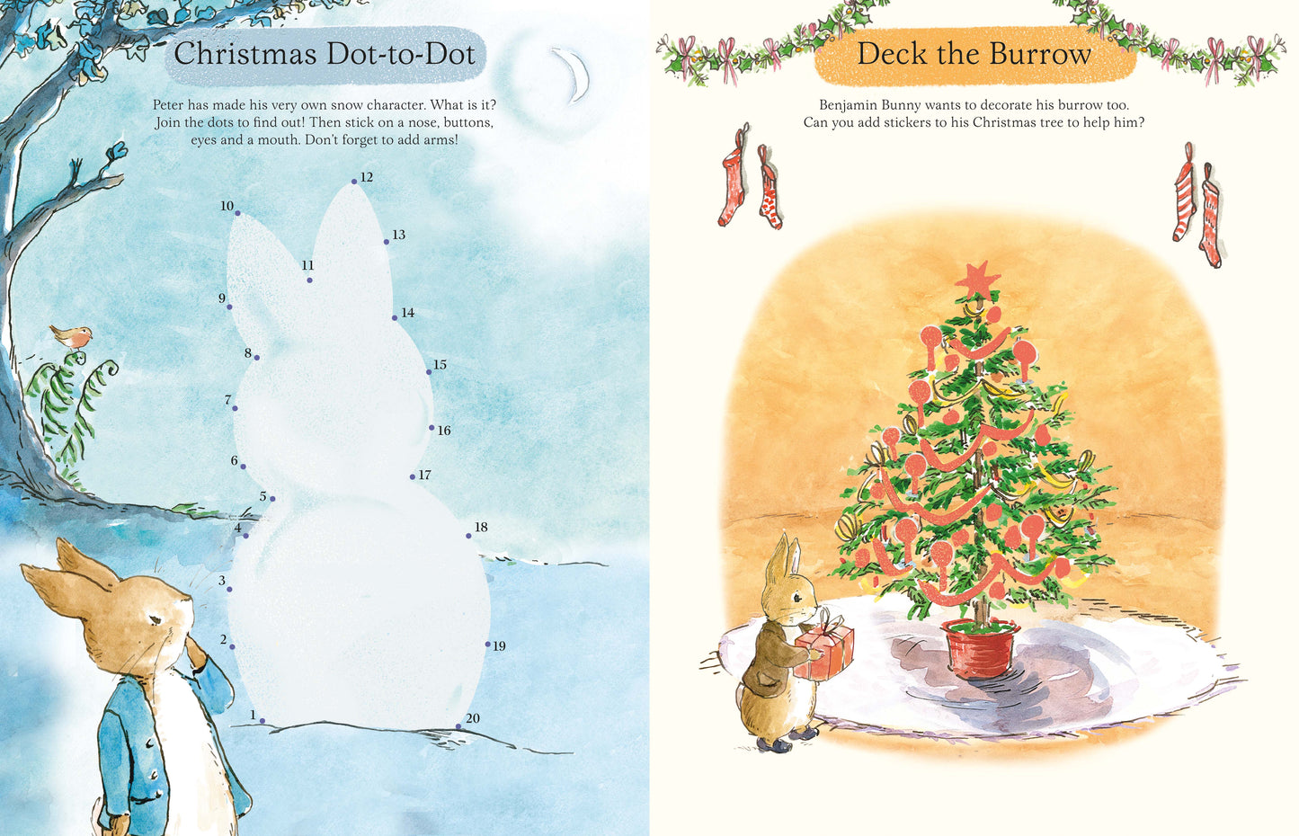 Peter Rabbit Christmas Fun Sticker Activity Book
